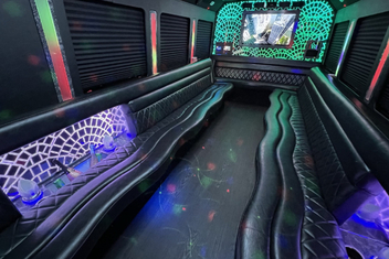 San Ramon Limo Bus Interior