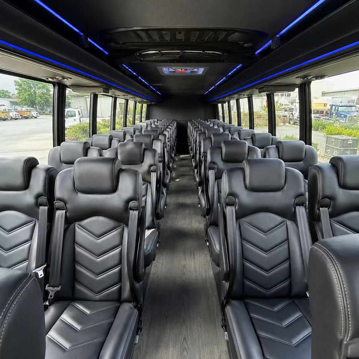 28 passenger minibus interior