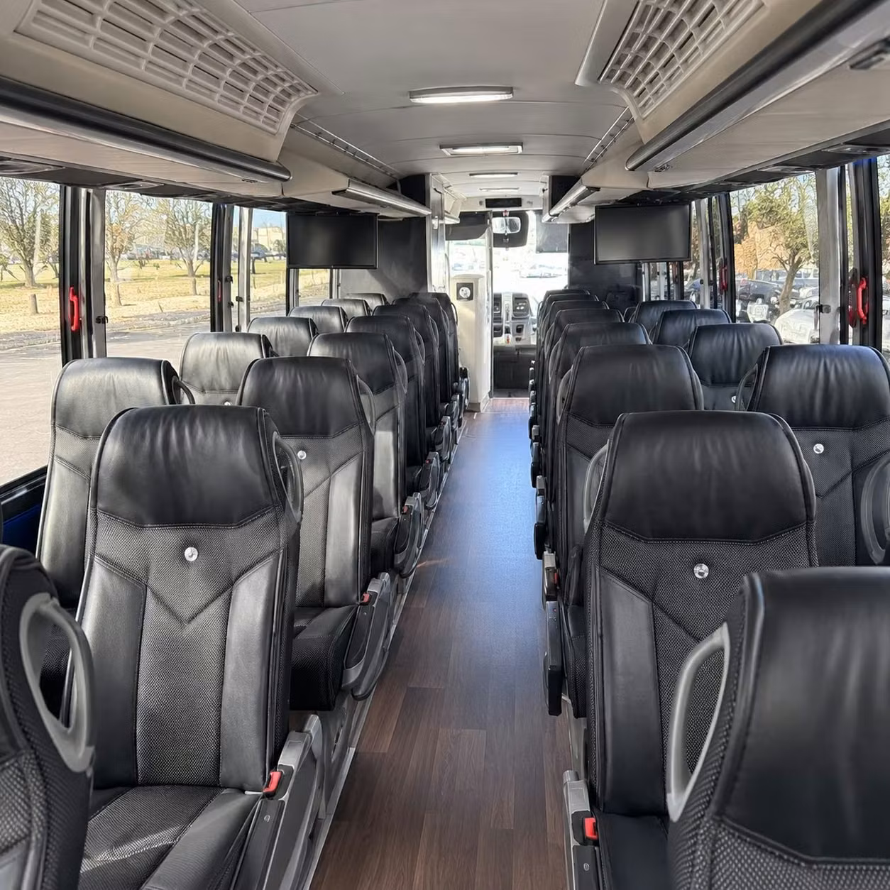 56 passenger charter bus interior