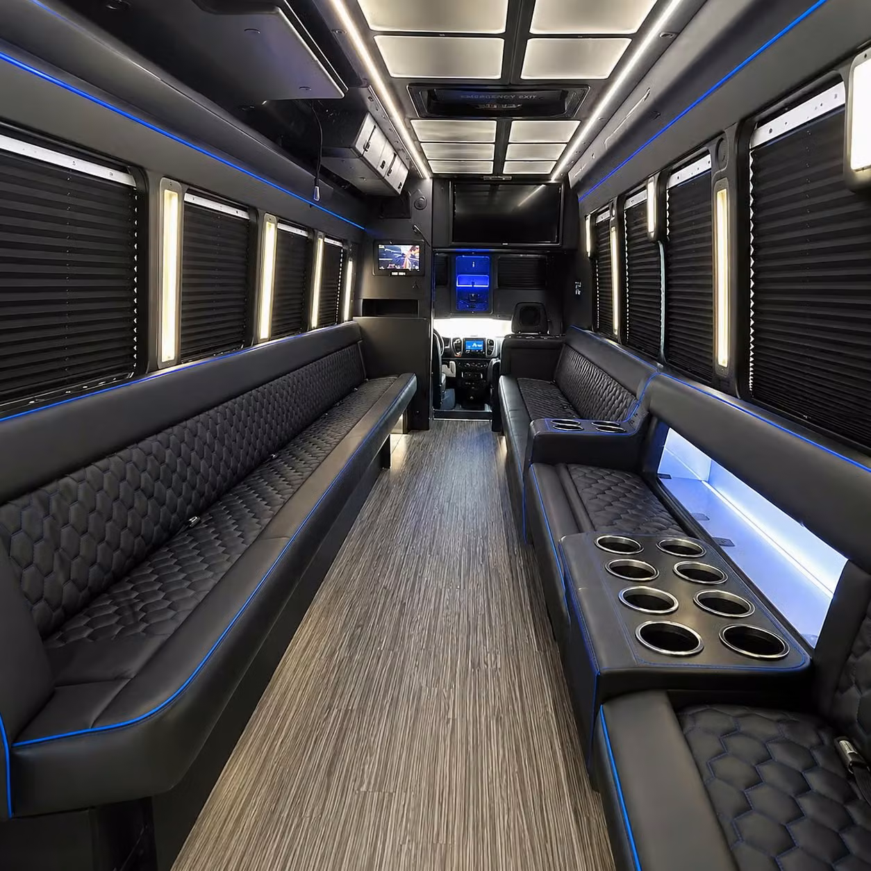party bus interior