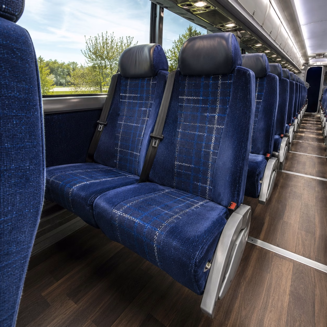 san ramon charter bus interior
