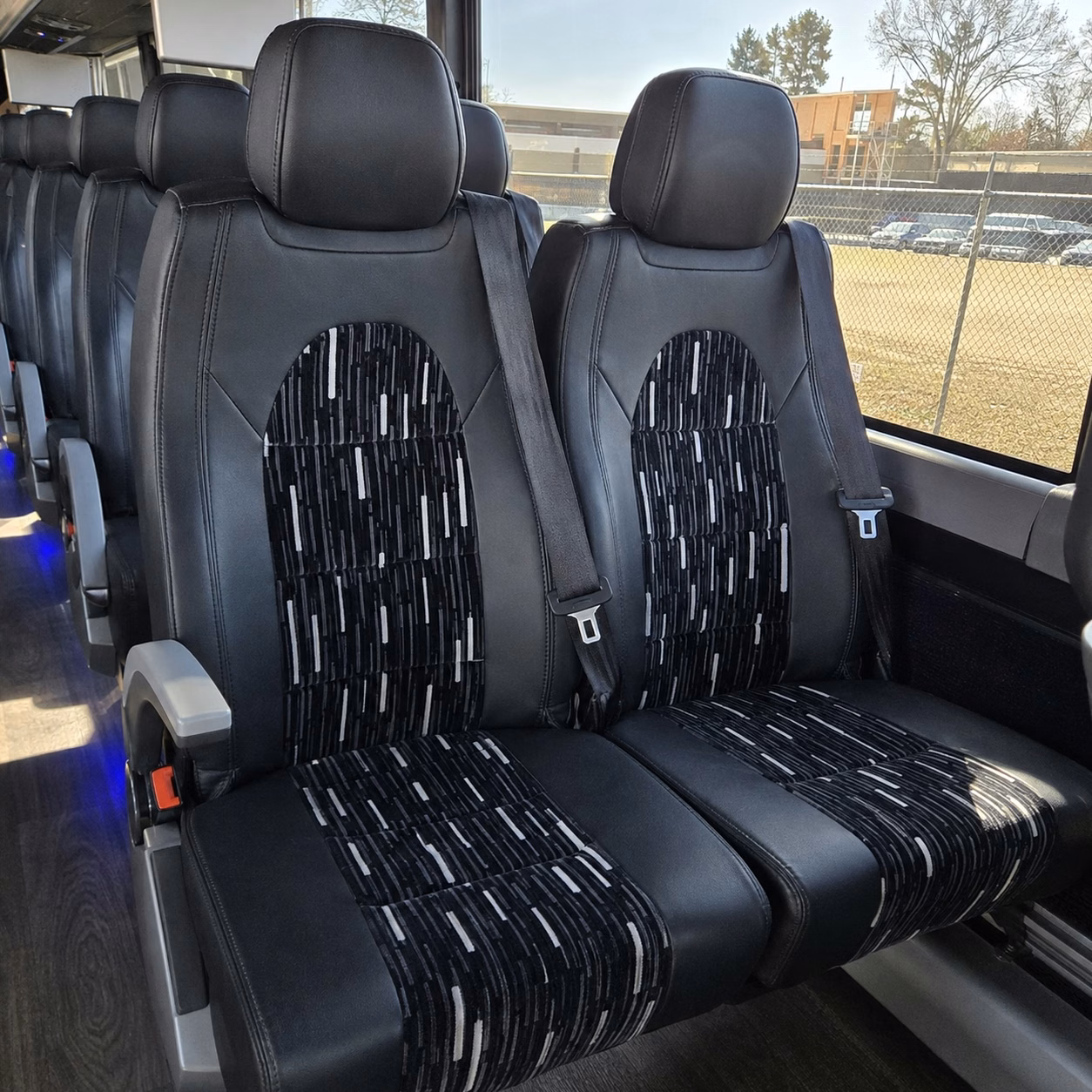 san ramon charter bus rental interior