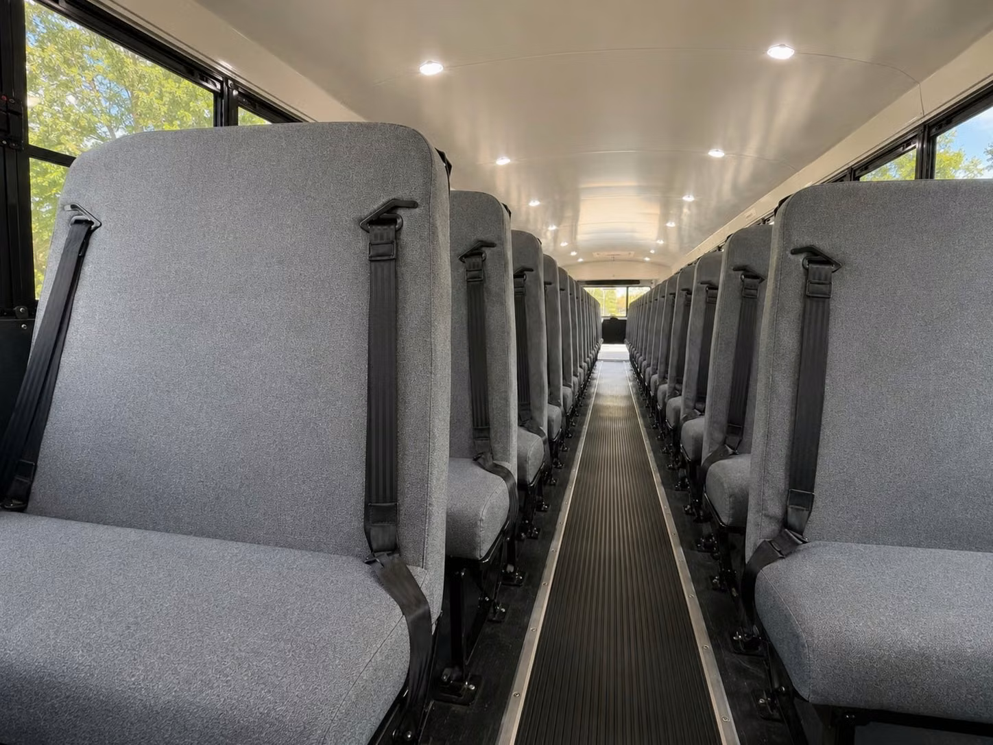school bus inside